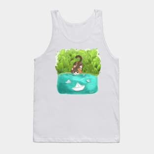 fluffy kitty Tank Top